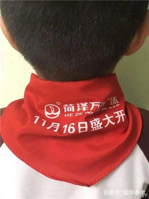 菏泽市一小学在红领巾上印广告 校长被党内严重警告